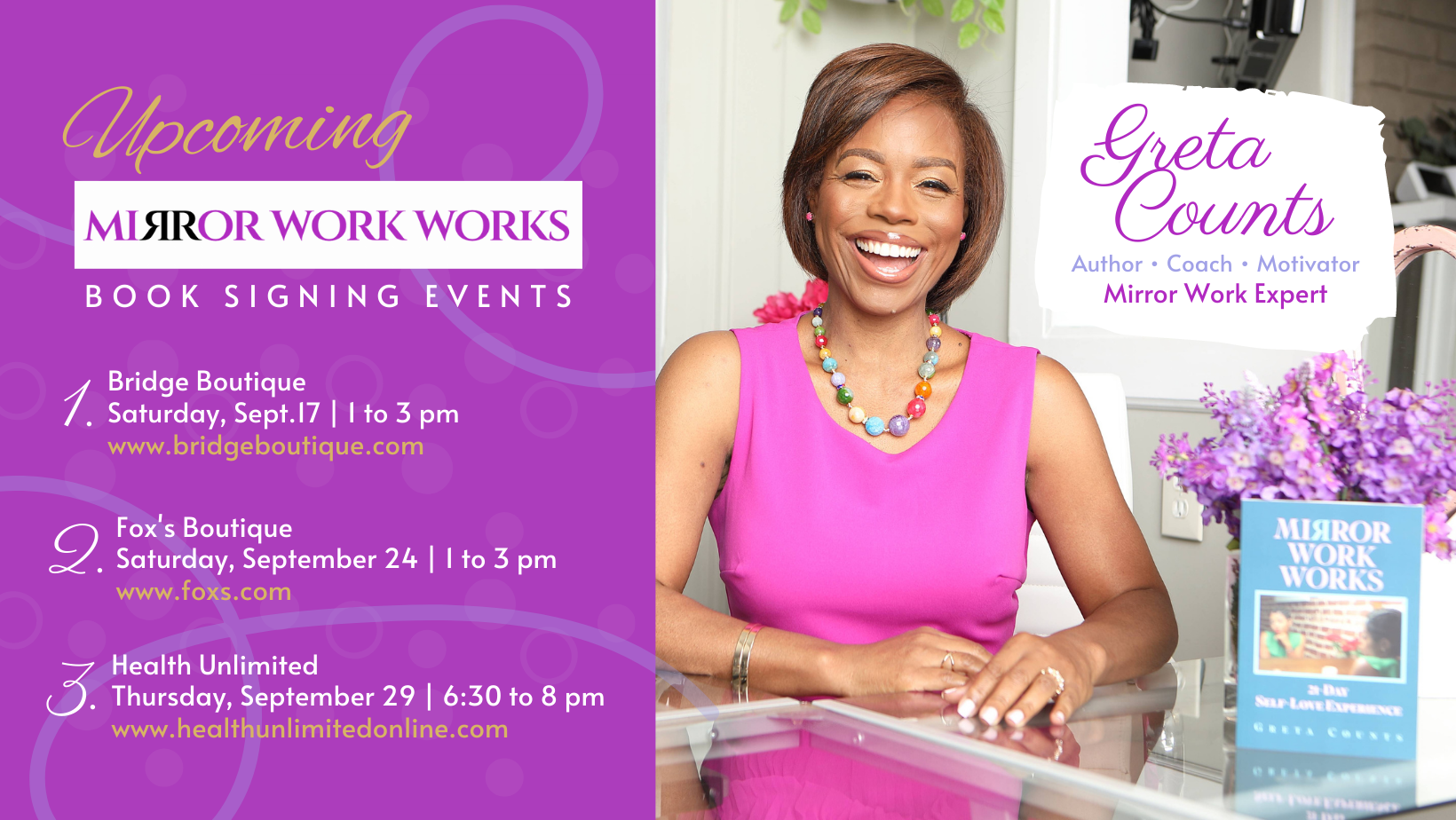Mirror Work Works Book Signing Events